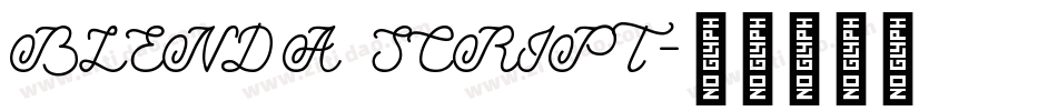 BLENDA SCRIPT字体转换